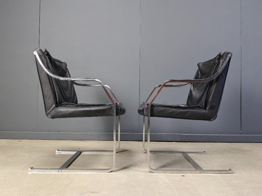 Set of 6 Rudolf Glatzel armchairs for Knoll Art Collection, 1980s