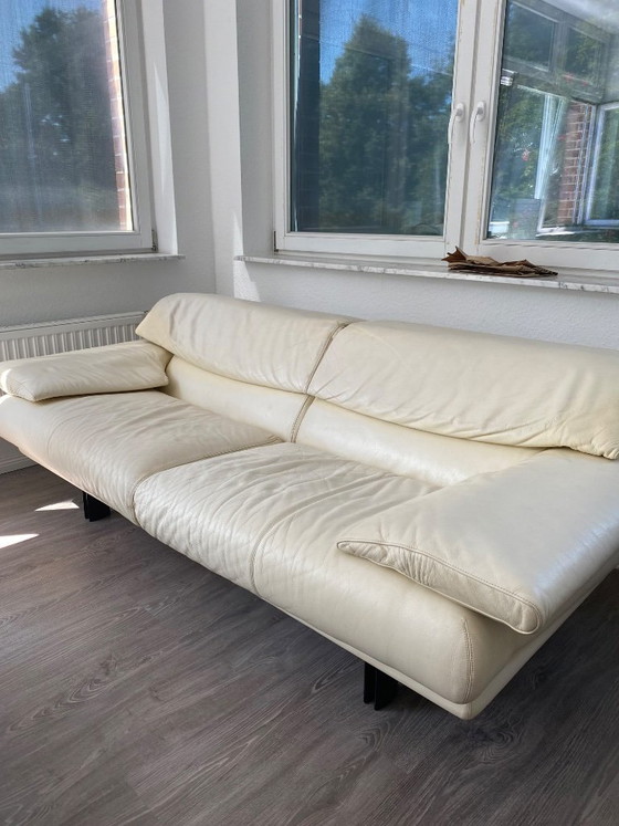 Original B&B Italia Alanda Sofa 3-seater – Paolo Piva – Cream Leather – 3-5 seaters (photo 6 of 7)