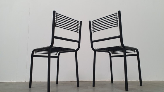 Rene Herbst Sandows design chairs Bauhaus Vintage sandow I – Dining chairs, Metal, Rubber (photo 16 of 17)