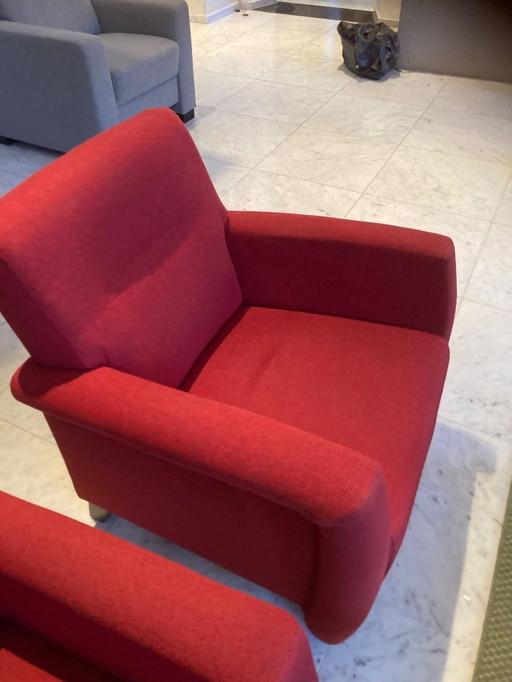 2 sillones Henders y Hazel Rosswell rojo