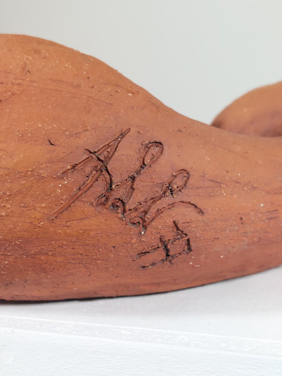 Image 1 of Sculptural, artistic vase, unique piece, artist's ceramics, 1977