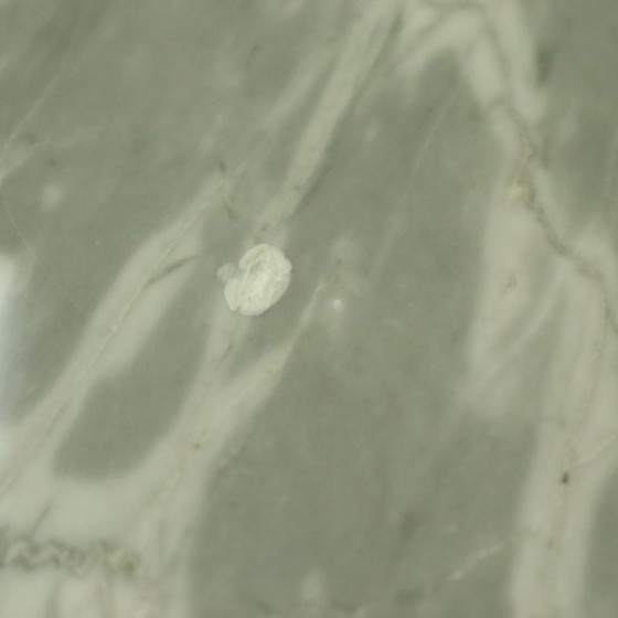 Image 1 of Marble Side Table on Wheels 1970s