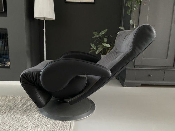 Bequemer Liegesessel – Verstellbarer relaxsessel, Leather, Metal (photo 7 of 9)