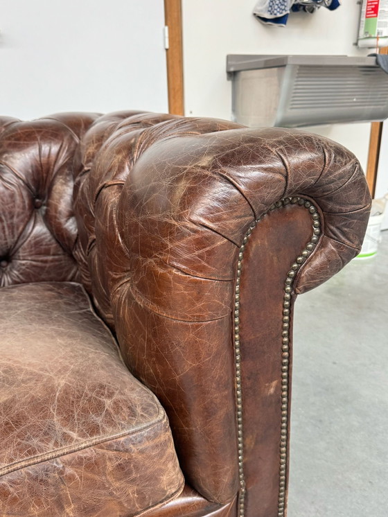 Image 1 of Leather Seat With Buttons