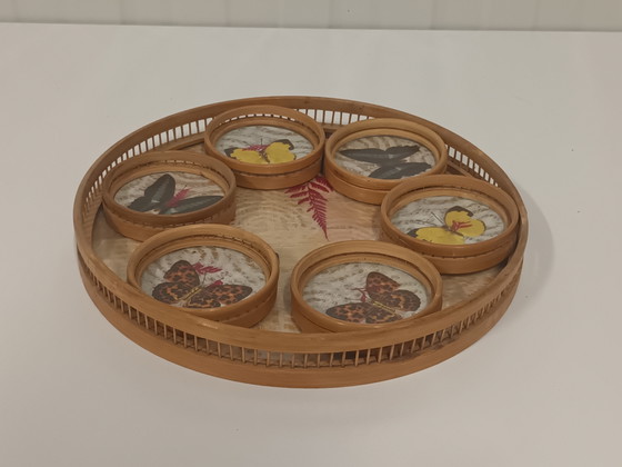Set de Plateau Vintage avec Papillons – Accessoires de table, Plastic, Wood (photo 7 of 8)