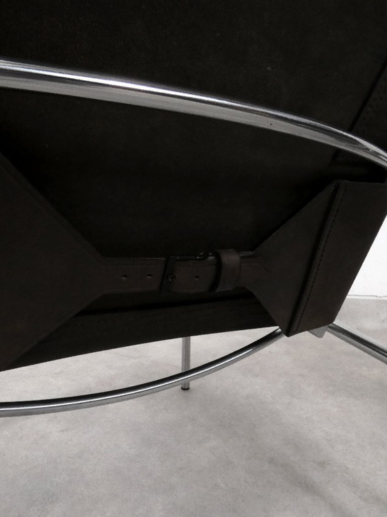 Set SZ 02 Poltrone by Martin Visser - Spectrum, Pelle, Cromo, Nero, Minimalisme (foto 12 di 15)