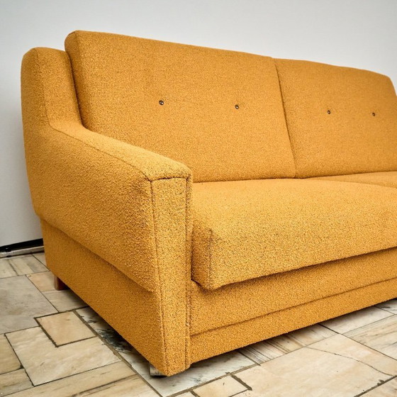 Image 1 of Vintage tweezitsbank, jaren 70, Tsjechoslowakije