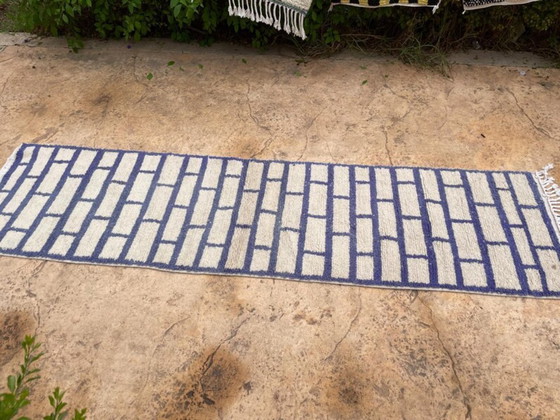 Image 1 of Handgefertigter Läuferteppich, 350 cm x 70 cm