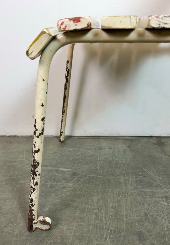 Image 1 of Vintage beige industriële stoel, jaren 60