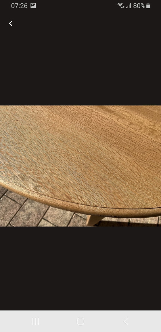 Image 1 of Table en chêne blanchi