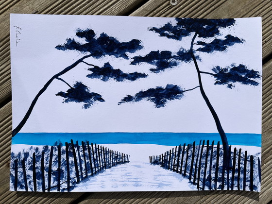 Image 1 of Ink on white paper, 30x21cm