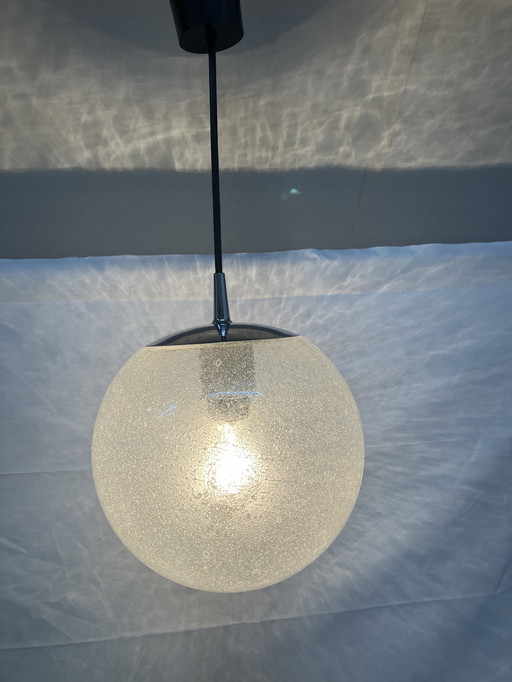 Peill und Putzler vintage bubble glass pendant lamp space age