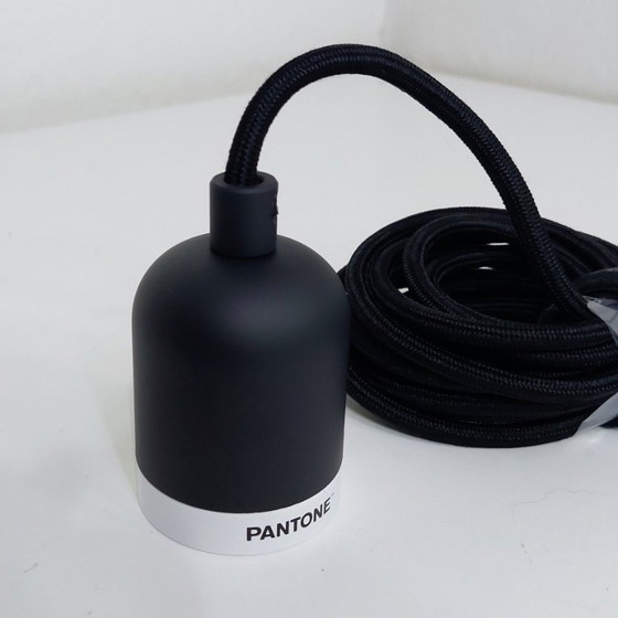 Pantone black - 3 new Pendant lamps - DENEB Cap-hanger, rvs, Textile (photo 4 of 5)
