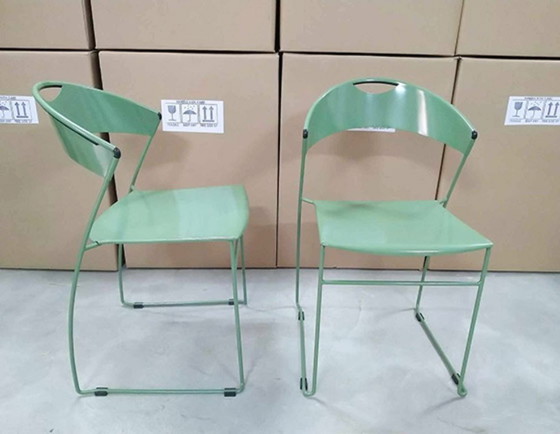 Image 1 of 4 authentieke Juliette-stoelen van Hannes Wettstein voor Baleri Italia