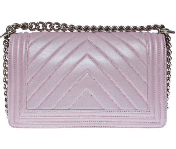 Image 1 of Borsa CHANEL Ragazzo in pelle viola - 101036