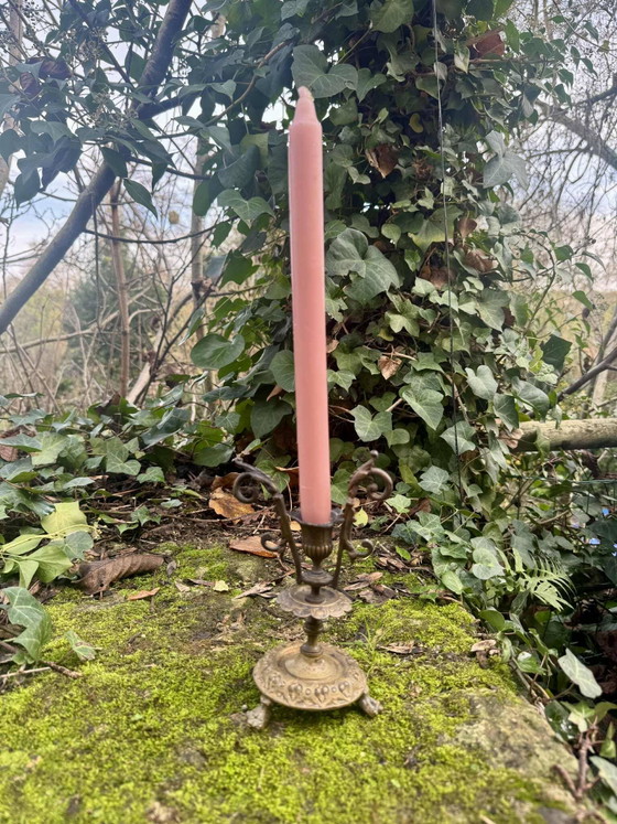 Large bronze candlestick from the Napoleon III period – Candle holders (photo 6 of 8)