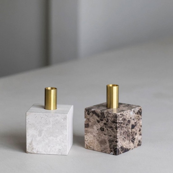 Image 1 of NEW - Design 'Block' Candle Holder by New Works.