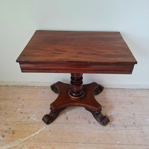 Antique Mahogany Wooden Gaming Table - Card Table – tafels