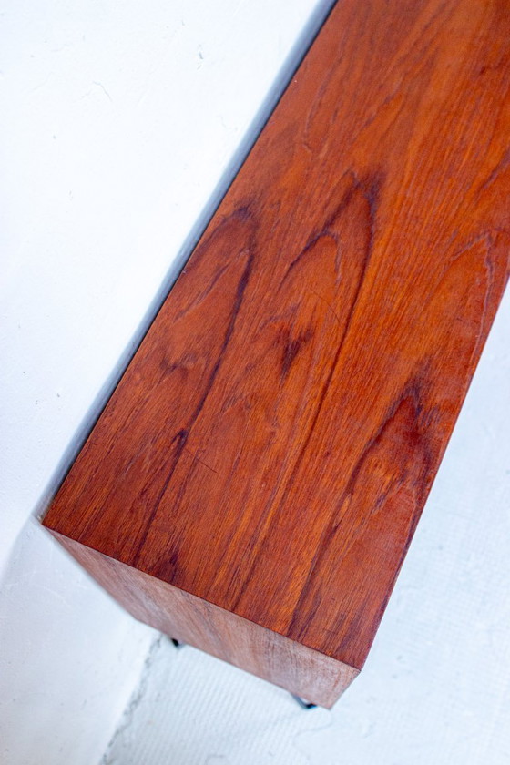 Image 1 of Vintage teak chest of drawers, sideboard, lowboard, mid-century 1960s