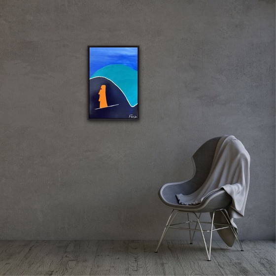 Image 1 of Acrylic on stretched canvas 55x38cm.