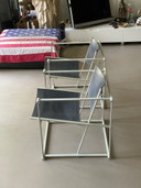 Set of 2 Pastoe FM60 Cube Chairs – Radboud van Beekum – Grey Harness Leather