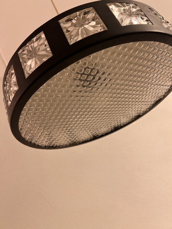 Image 1 of Vintage Space-Age / Mid-Century UFO hanging lamp – L.U.M. – Ø 37 cm