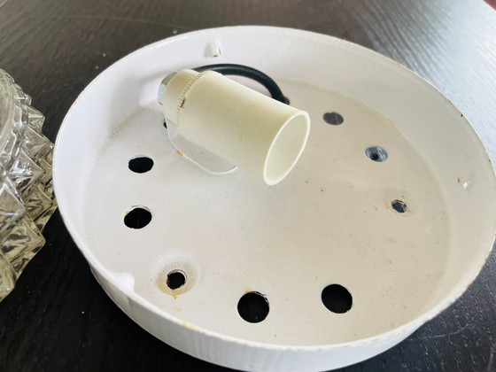 Image 1 of Paire de lampes encastrées en verre pour plafond ou mur