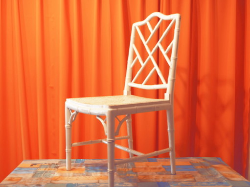 Vintage Jonathan Adler Chinoi Chippendale Bambusstuhl