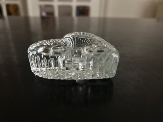 Image 1 of pair of heart candlesticks 1960