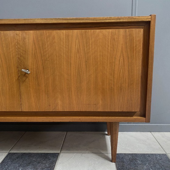 Image 1 of 2-door wood sideboard or Record cabinet 1970s
