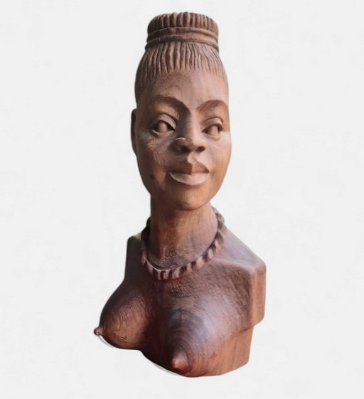 Femme africaine de la tribu Muaka, Congo belge