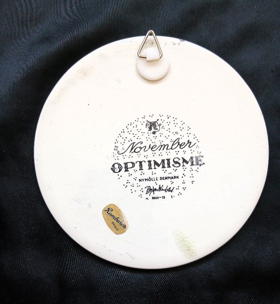 Image 1 of (W012) Piastrella da parete/insegna da muro Winnblat "Optimism" Nymølle Danimarca