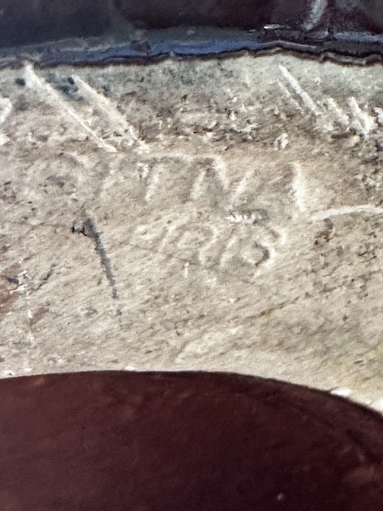 Image 1 of Vintage geglazuurde keramische kan Vallauris H 30 cm