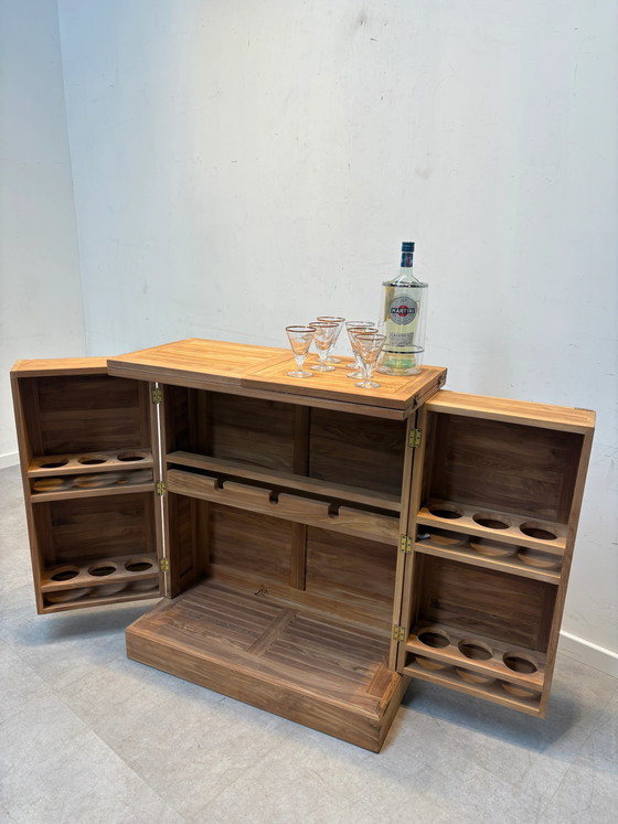 Outdoor Bar in Teak Foldable – Wall cabinet (photo 2 of 5)