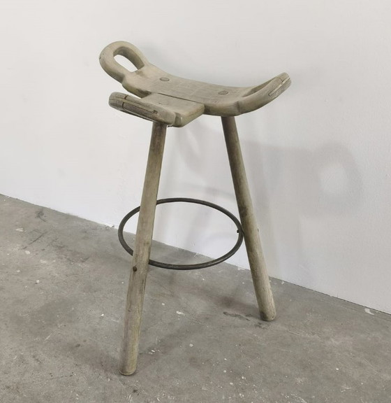 Image 1 of Brutalistische spanische Barhocker