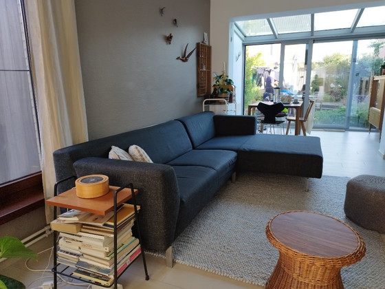 Rolf Benz Corner sofa, dark grey textile, Metal, Modern (photo 3 of 7)