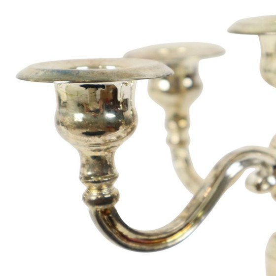 Image 1 of Portavelas antiguo chapado en plata