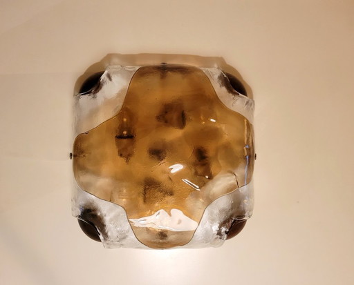 Große Decken- oder Wandleuchte aus Muranoglas von Kaiser Leuchten