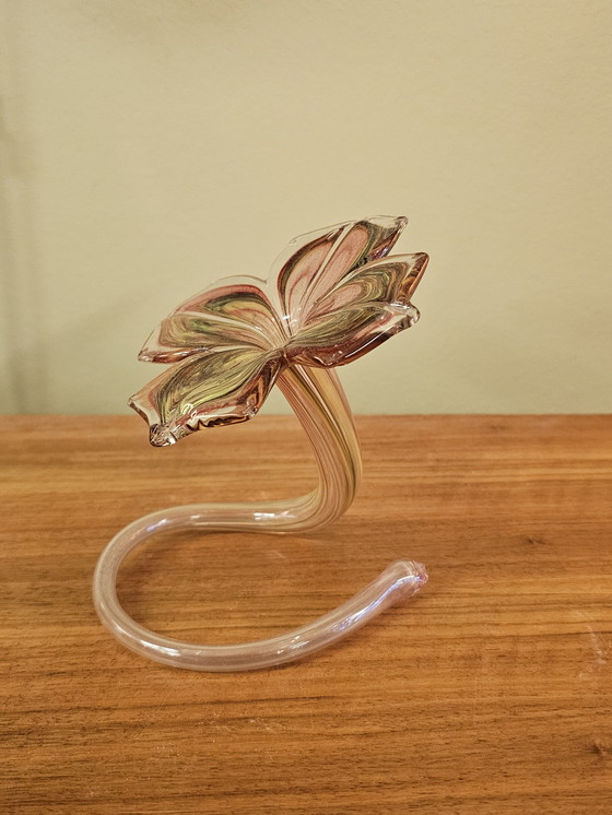 Image 1 of Flor decorativa de cristal de Murano, Italia.