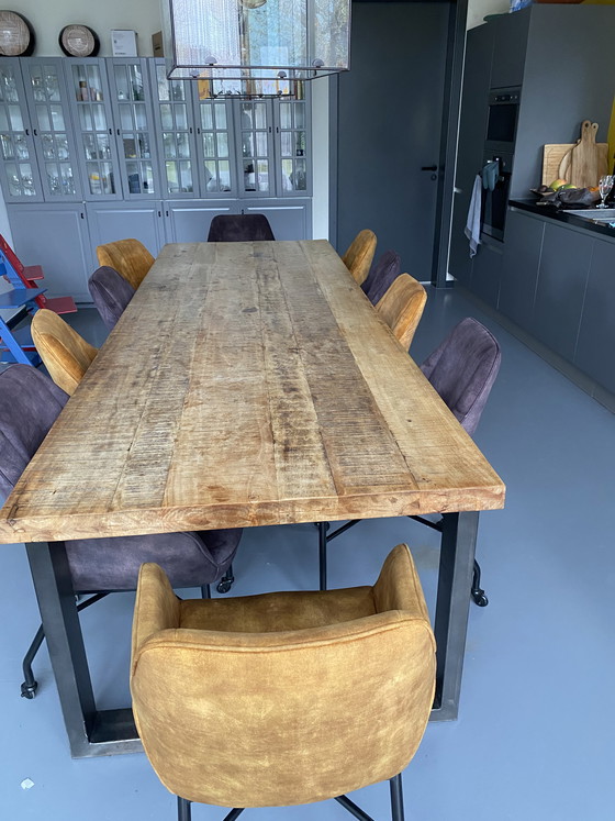 Image 1 of Table 1.00x3.00 steel legs