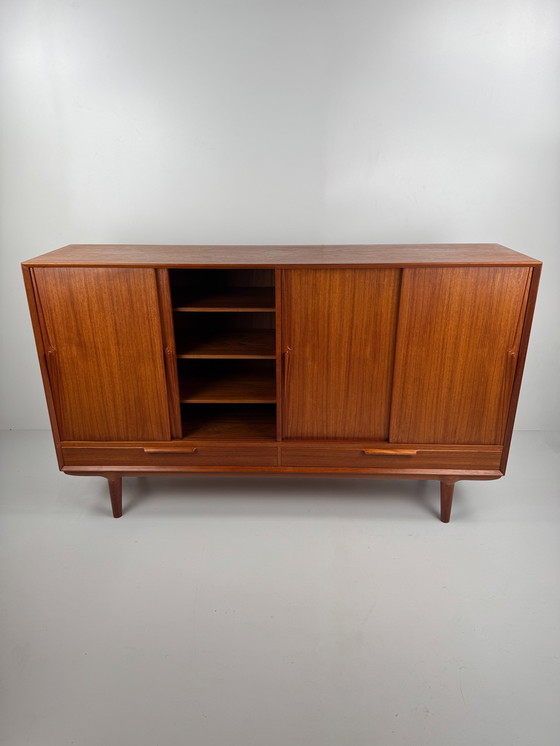 Image 1 of Buffet en teck Omann Jun modèle 13 – Classique danois du milieu du siècle