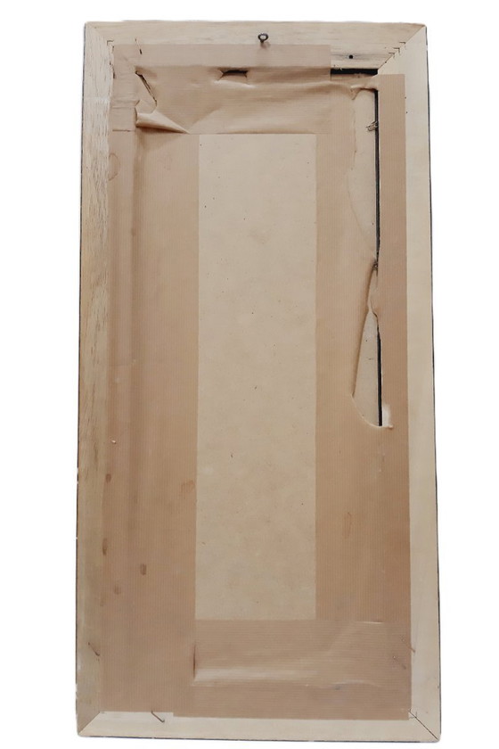 Image 1 of Vintage ingelijst olieverfschilderij op canvas