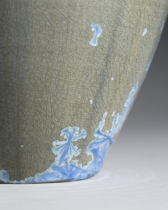 Image 1 of Albert Kiessling Studio Ceramic Vase Midcentury Crystalline Glaze DDR GDR H25cm