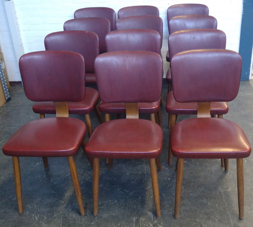 12 X chaises de salle à manger scandinaves vintage