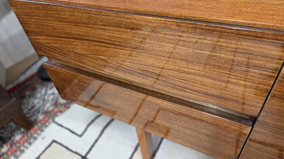 Image 1 of Vintage Scandinavian teak lowboard – Minimalist sideboard from the 60s/70s