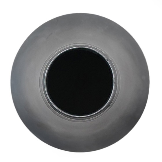 Image 1 of Vaso "Vulcani" in ceramica nera di Franco Bresciani per Gabbianelli, anni '70