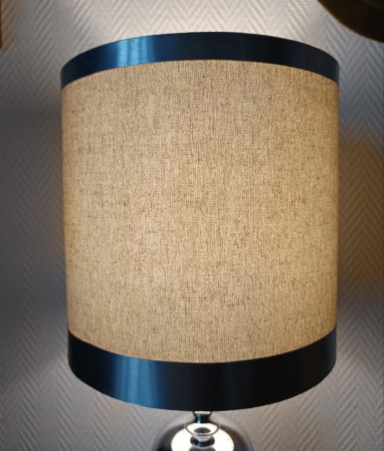 Image 1 of Chrome lamp in the style of Philippe Barbier, 1970