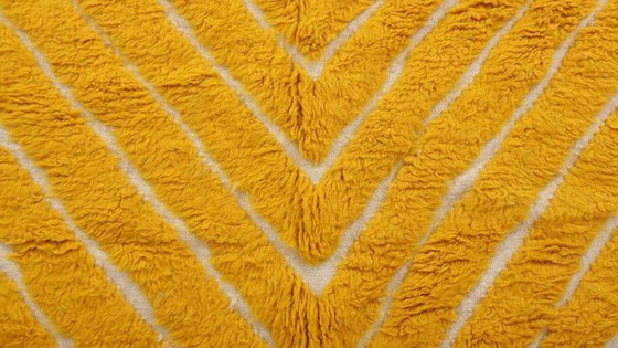Tapis marocain écru à motifs géométriques 250cm x 150cm – Wool (photo 7 of 14)