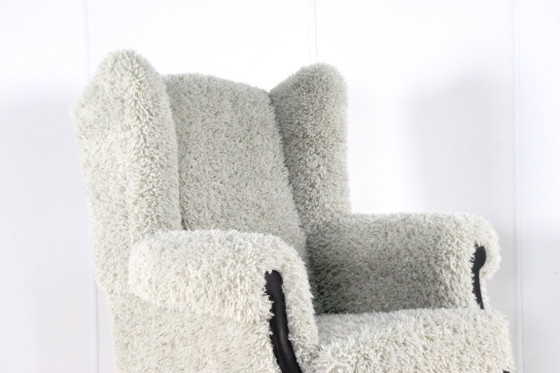 Image 1 of Fauteuil groot harig doodly volledig gerestaureerd