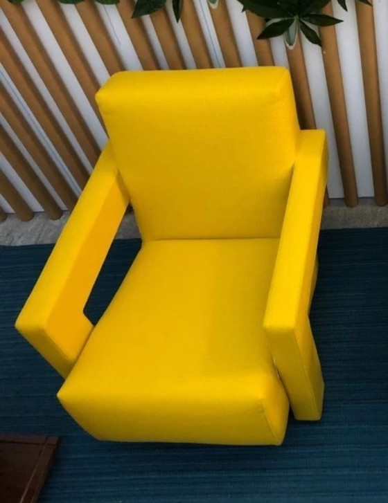 Image 1 of Sillón CASSINA 2x 637 Utrecht 2024 (NUEVO, nunca usado) KVDRAT AMARILLO 13L Lana